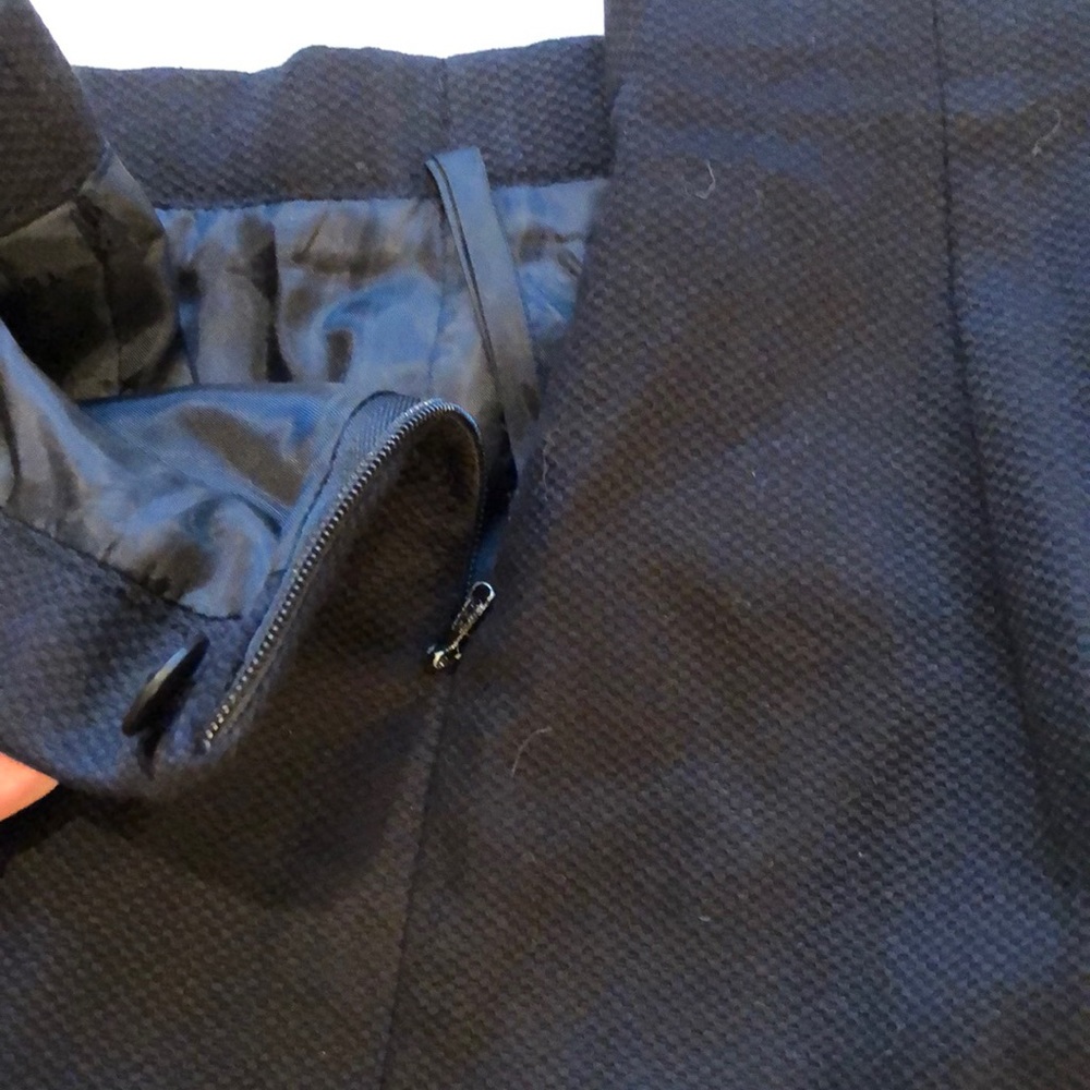 Talbots black waffle side zip pants - Picture 2 of 7